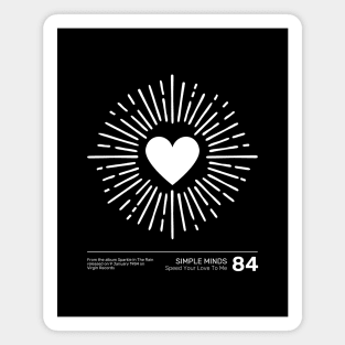 Simple Minds Speed Your Love To Me Magnet